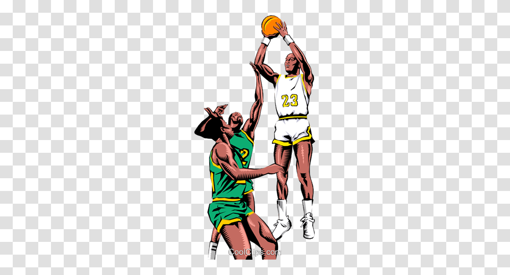 Basketball Player Taking A Shot Royalty Free Vector Clip Art, Person, People, Leisure Activities Transparent Png