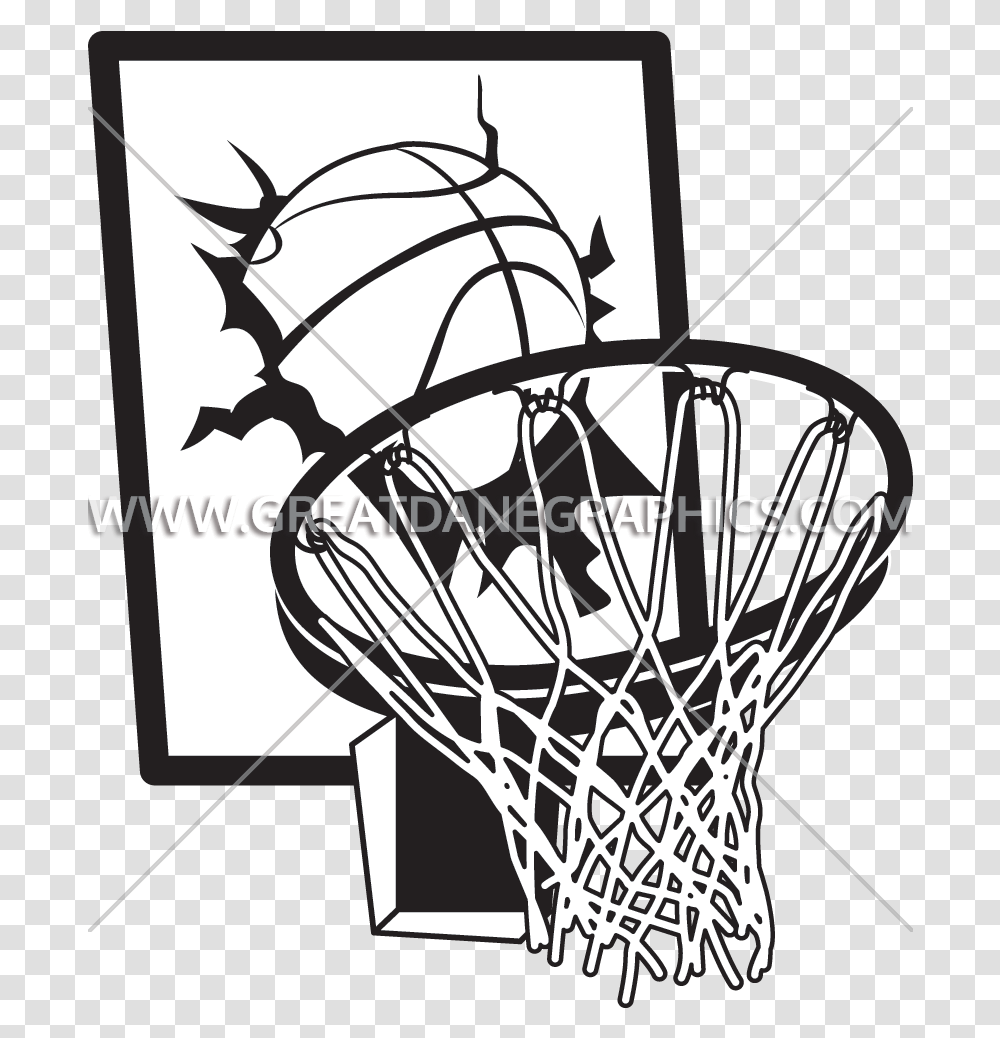 Basketball Rim Graphic Download Black Basketball Goal Clipart, Hoop, Sport, Sports, Team Sport Transparent Png
