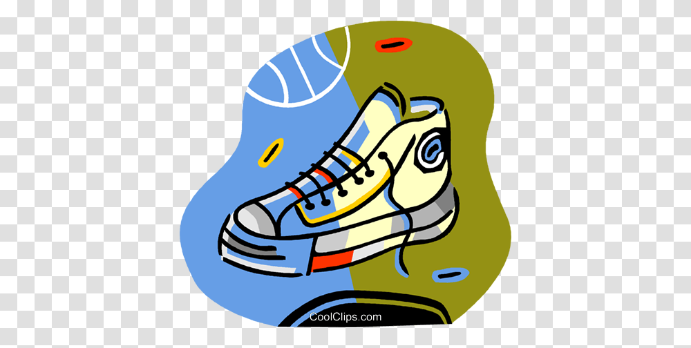 Basketball Shoe Royalty Free Vector Clip Art Illustration, Apparel, Footwear, Sneaker Transparent Png