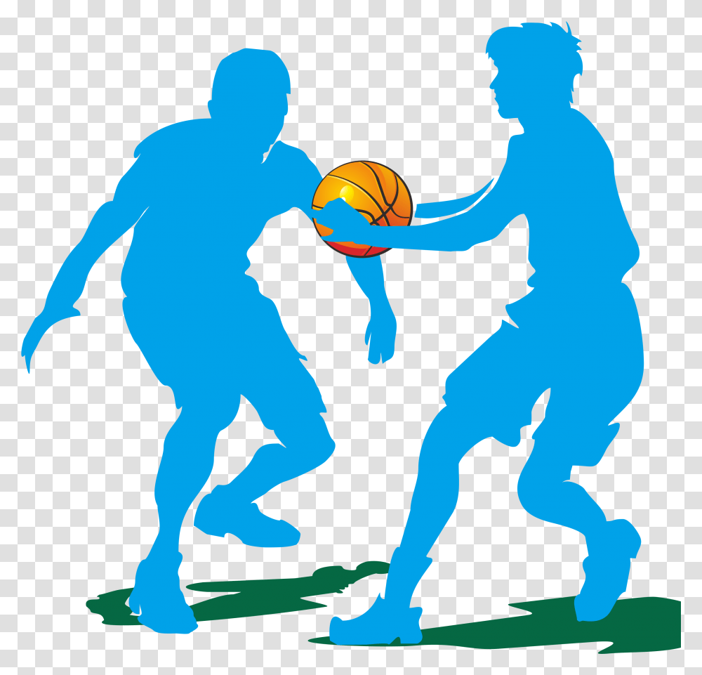 Basketball Silhouette Clip Art Background Silhouette Basketball Players Clipart, Sphere, Person, People, Handball Transparent Png