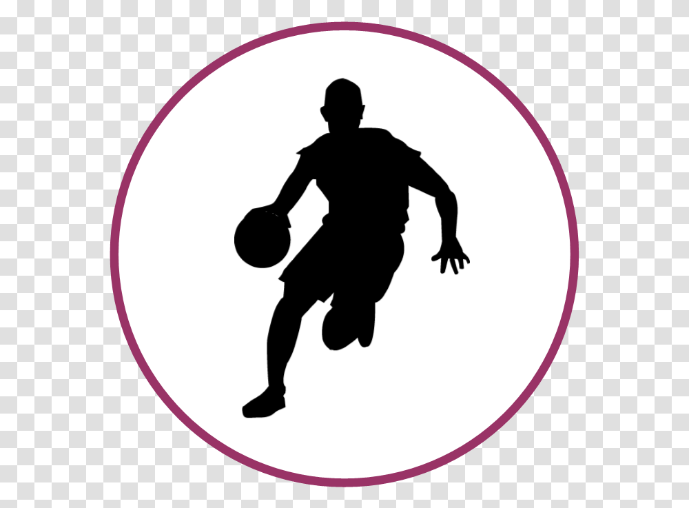 Basketball Silhouette Download Basketball Player Silhouette, Person, Human, Bowling, Sport Transparent Png