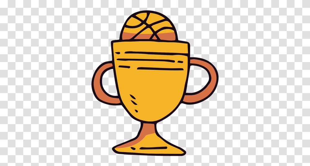 Basketball Trophy Cup Cartoon Cartoon Basketball Trophy Transparent Png