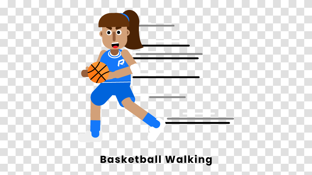 Basketball Walking Cartoon, Person, Female, People, Girl Transparent Png