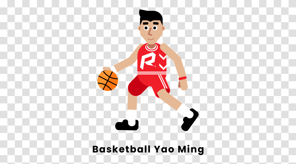 Basketball Yao Ming Dribble Basketball, Person, Human, People, Team Sport Transparent Png