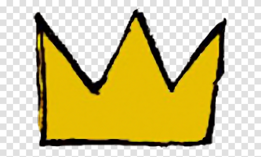 Basquiat Crown Jean Michel Basquiat Crown, Triangle, Label, Plant Transparent Png