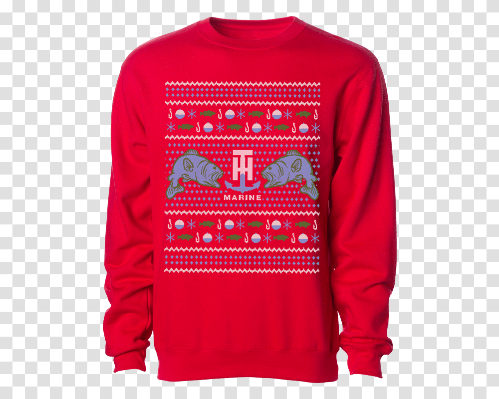 Bass Christmas Sweatshirt, Apparel, Sweater, Sleeve Transparent Png