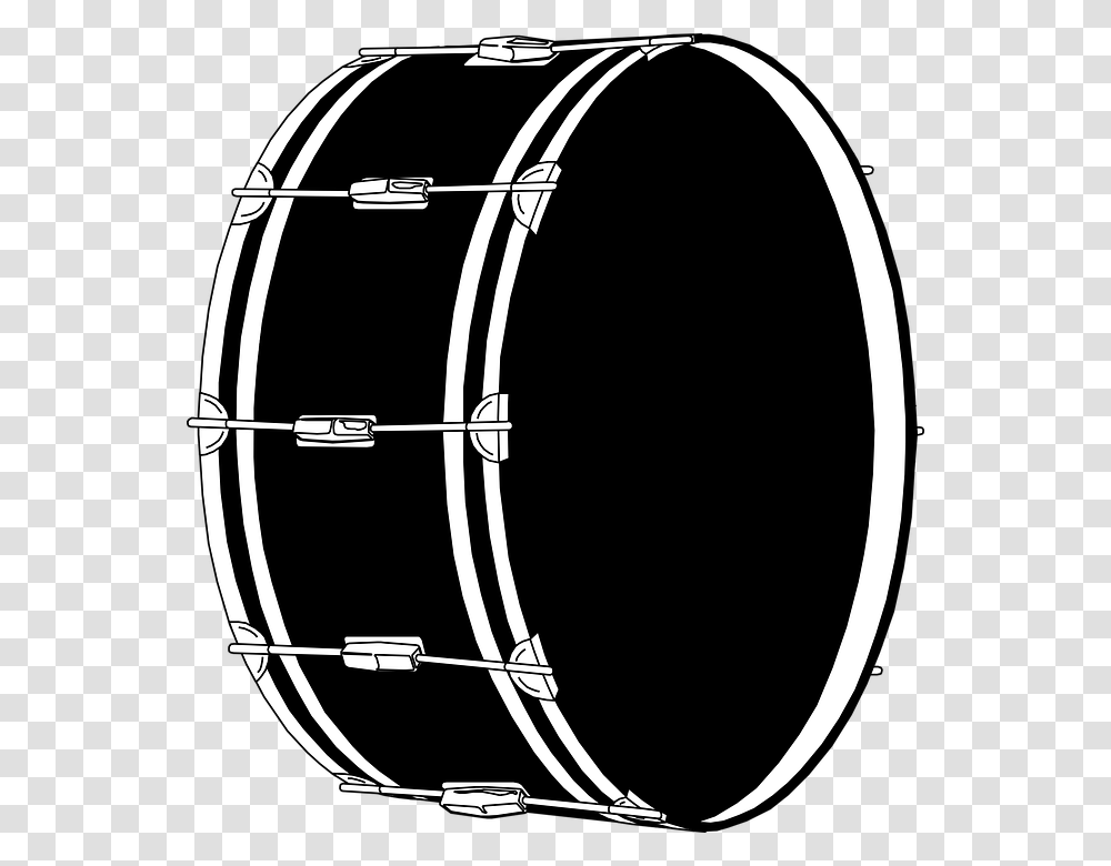 Bass Drum Clipart Black And White, Percussion, Musical Instrument, Soccer Ball, Football Transparent Png