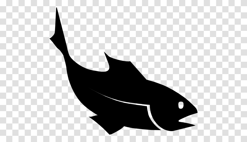 Bass Fish Clip Art Black And White, Stencil, Shark, Sea Life, Animal Transparent Png