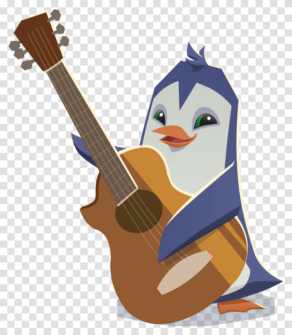 Bass Guitar Images Animal Jam Penguin, Leisure Activities, Musical Instrument, Lute, Banjo Transparent Png