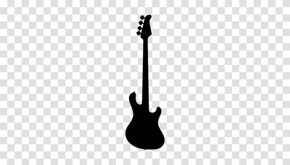 Bass Guitar Musical Instrument Silhouette, Gray, World Of Warcraft Transparent Png