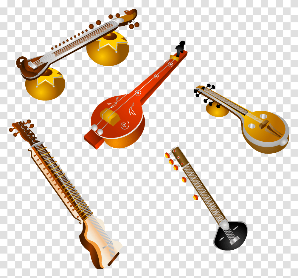 Bass Guitar Musical Of India Transprent Indian Music Instruments, Musical Instrument, Leisure Activities, Lute, Banjo Transparent Png
