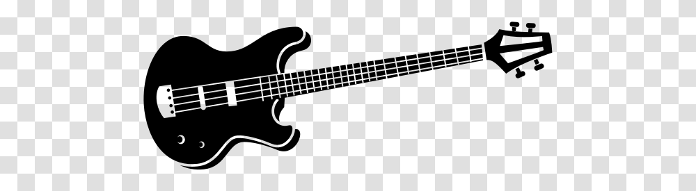 Bass Guitar Silhouette Schecter Hellraiser C7 Black, Gray, World Of Warcraft Transparent Png