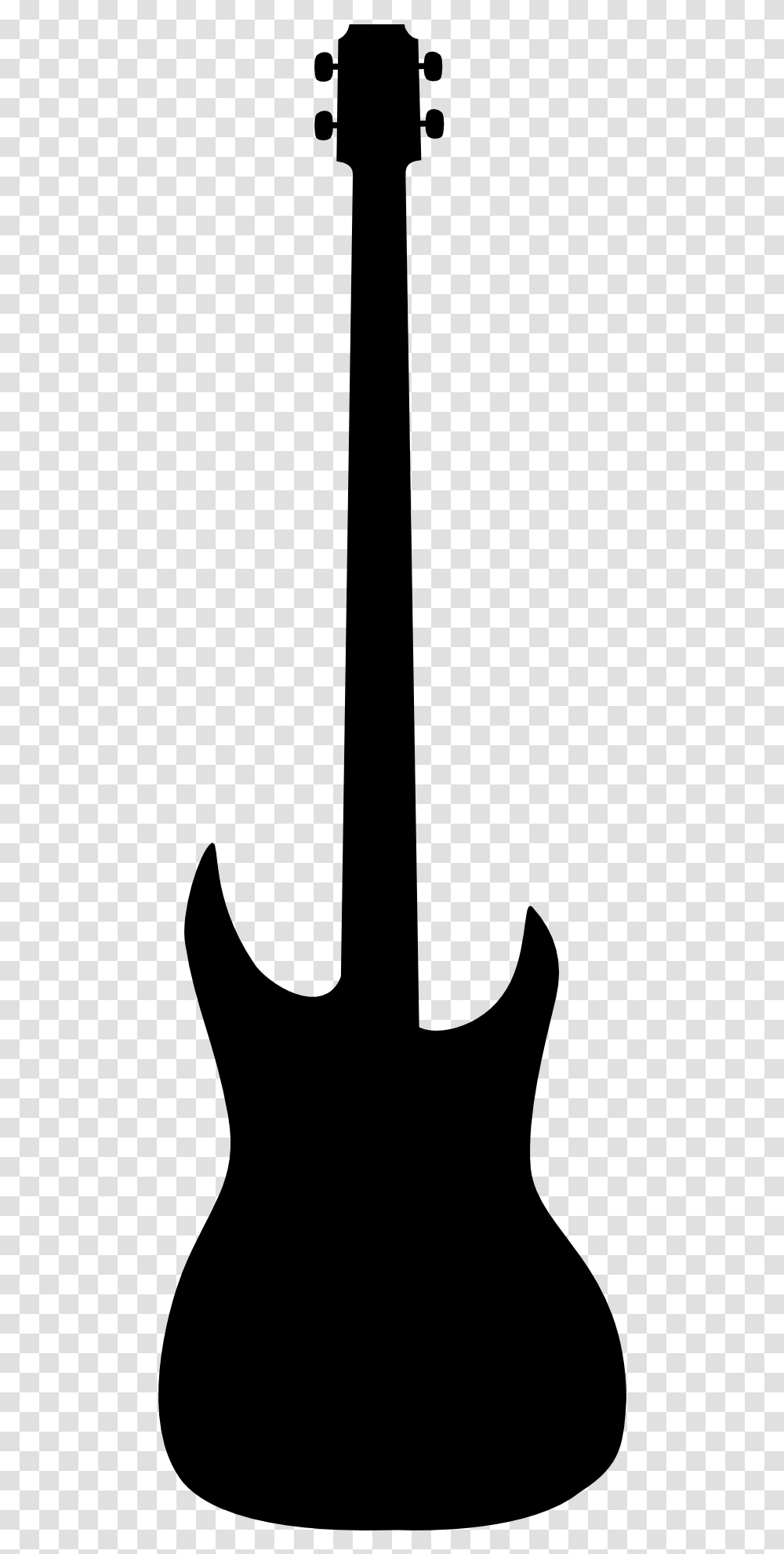 Bass Guitar Silhouette, Gray, World Of Warcraft Transparent Png