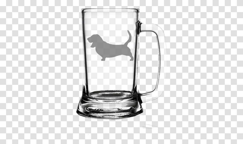 Basset Hound Dog 16oz Happy Birthday Beer Glass, Stein, Jug, Alcohol, Beverage Transparent Png