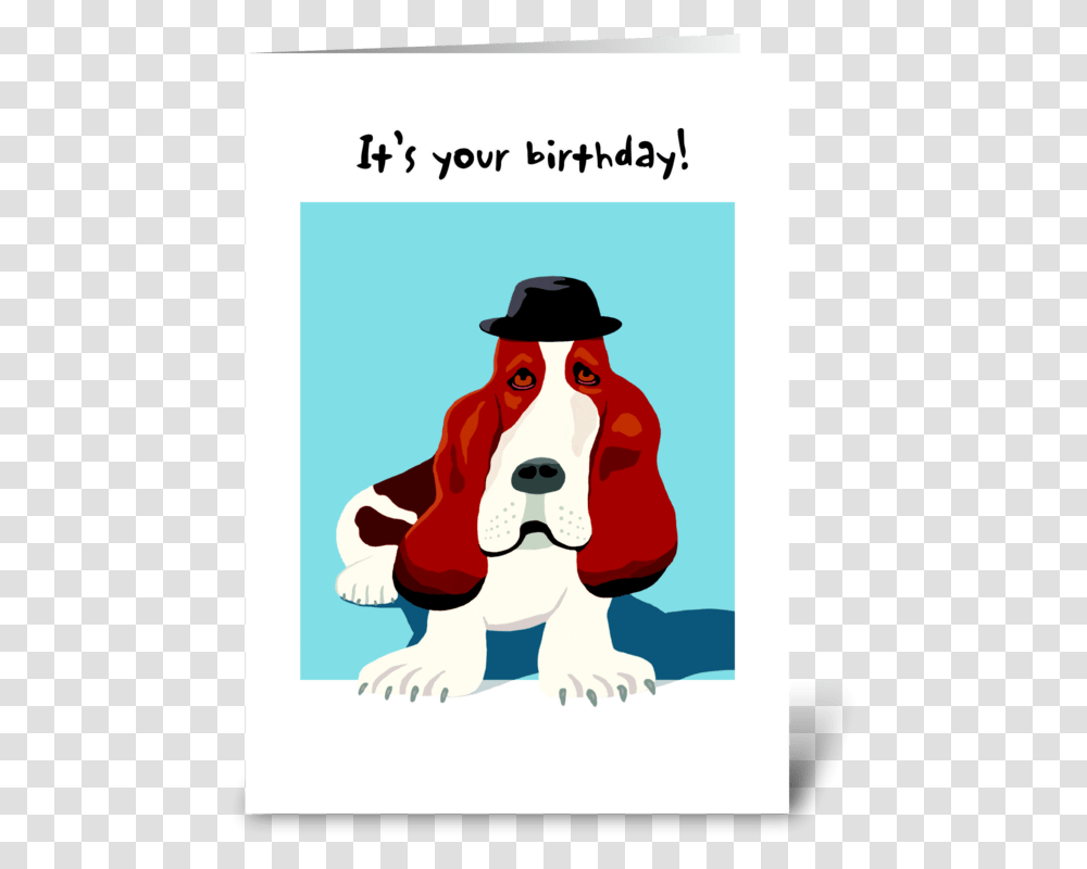 Basset Hound Greeting Card Elmo's World, Hat, Apparel, Person Transparent Png