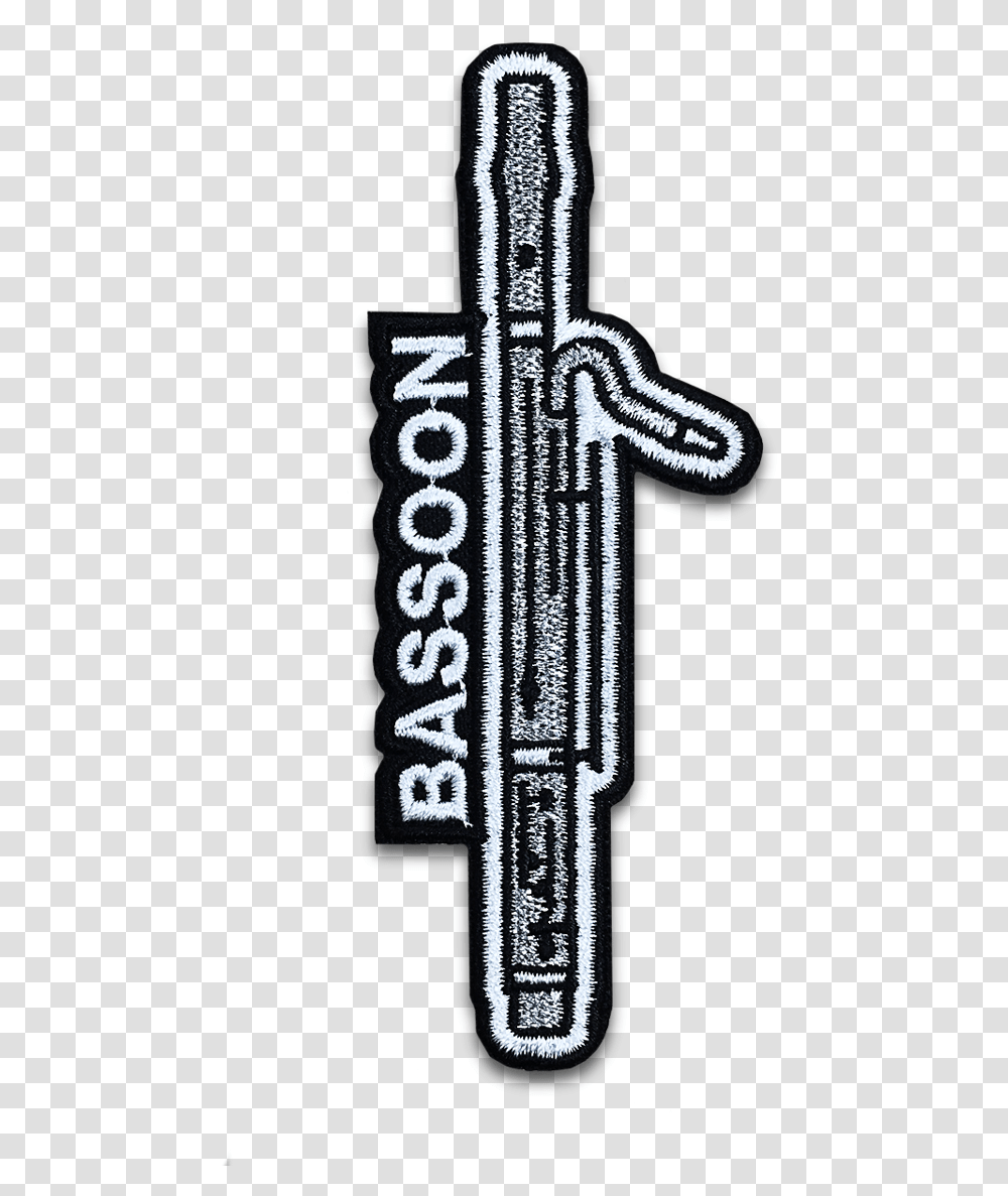 Bassoon Instrument Patch Cross, Text, Label, Logo, Symbol Transparent Png