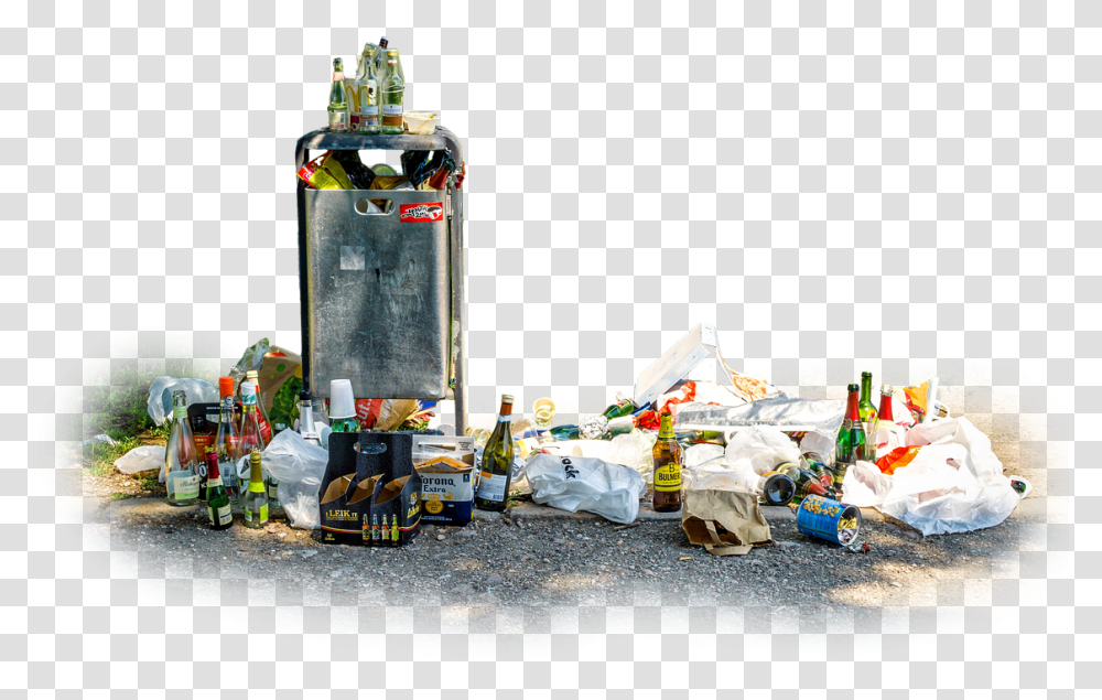 Basura Residuos Cubo De La Basura Celebracin Image Of Garbage, Trash, Plastic, Plastic Bag Transparent Png