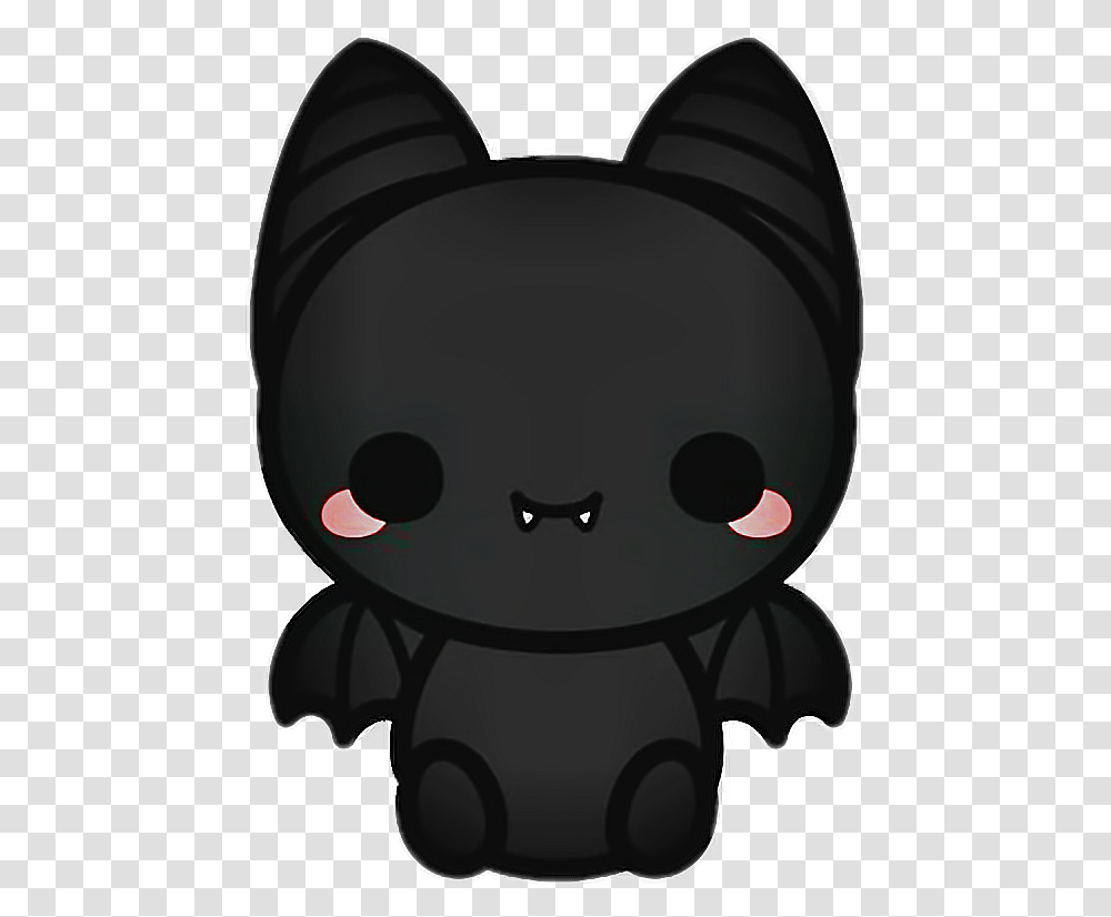 Bat Blackbat Vampire Fangs Black Halloween Cartoon Stic, Helmet, Apparel, Stencil Transparent Png
