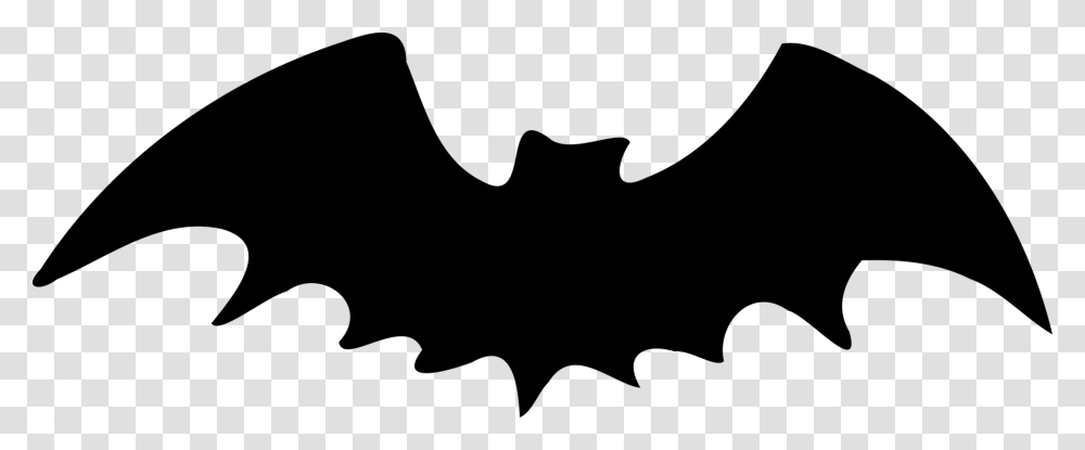 Bat Halloween Silhouette Line Art, Gray, World Of Warcraft Transparent Png