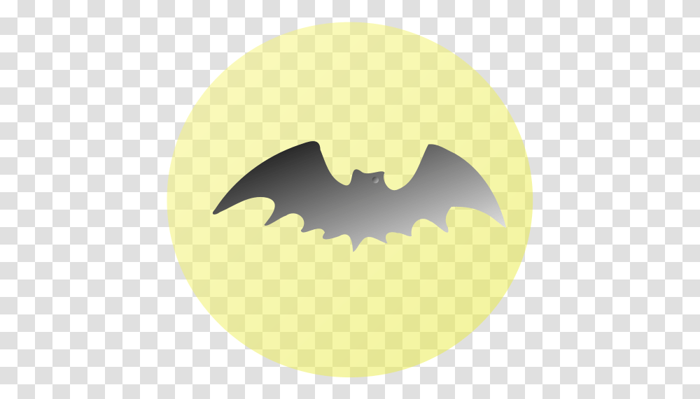 Bat In Front Of Moon Bat Moon Clipart, Batman Logo, Tennis Ball, Sport Transparent Png