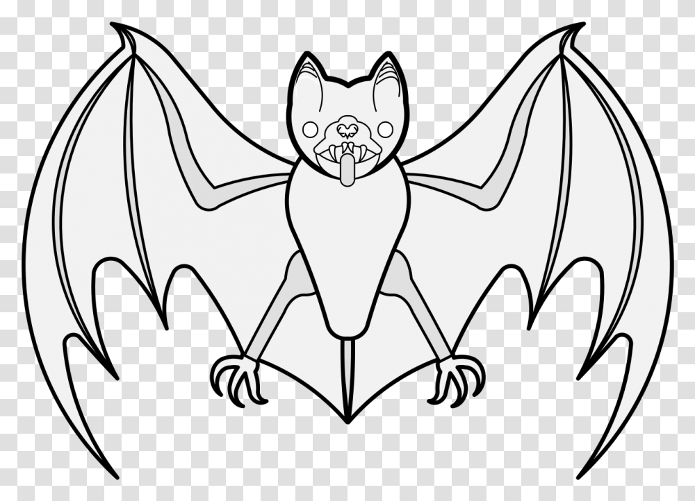 Bat Traceable Heraldic Art Traceable Bat Traceable Heraldic Bat, Wildlife, Animal, Mammal, Cat Transparent Png