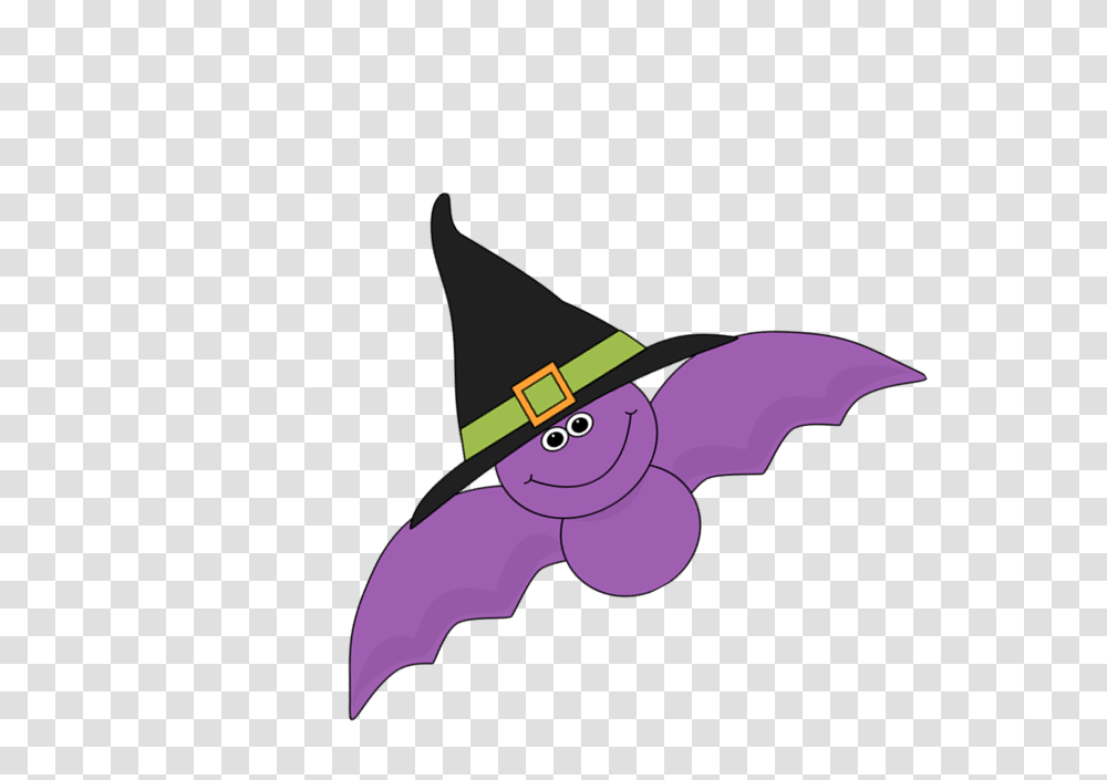 Bat With Witches Hat, Apparel, Party Hat, Pattern Transparent Png