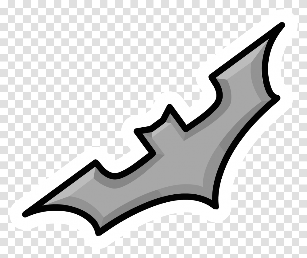 Batarang Pin Horizontal, Hammer, Tool, Weapon, Weaponry Transparent Png