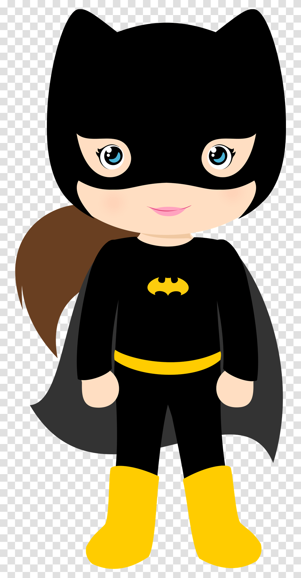 Batgirl Clipart Cartoon, Person, Human, Halloween Transparent Png