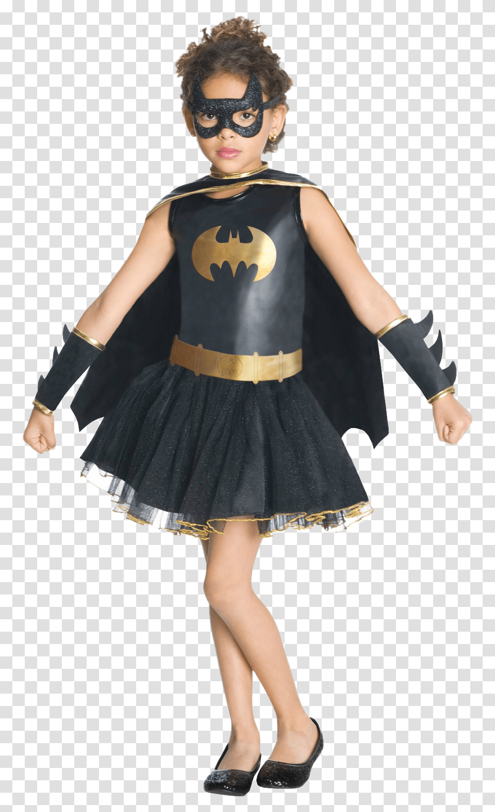 Batgirl Dress Girls Fancy Dress Comic Book Superhero Bat Girl Costume For Kids, Skirt, Apparel, Person Transparent Png