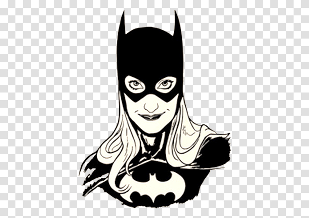 Batgirl Fleece Blanket Batman, Stencil, Person, Human, Art Transparent Png