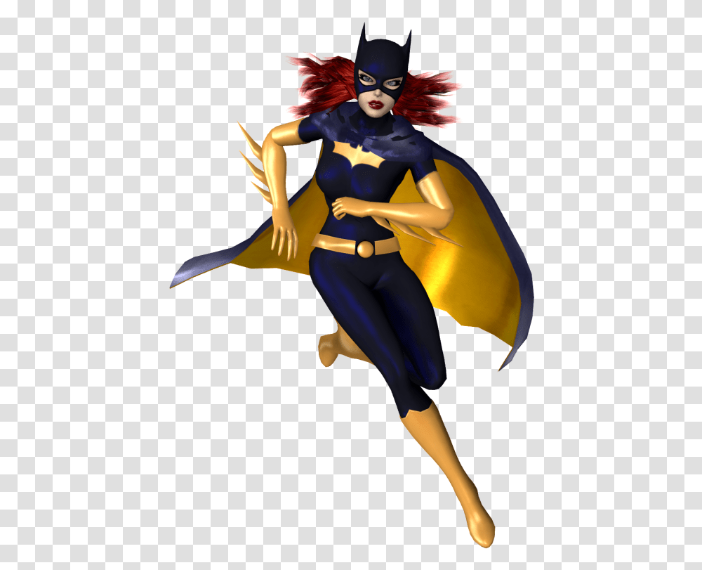 Batgirl Kitty Pryde Batman Catwoman Barbara Gordon Batgirl Background, Performer, Person, Costume, Cape Transparent Png