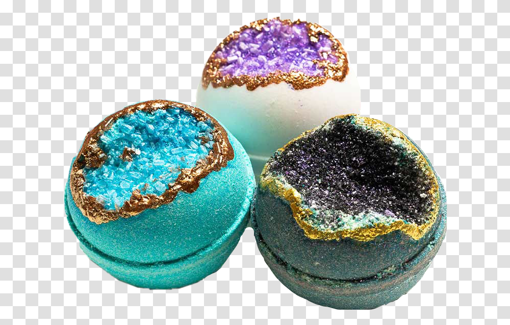 Bath Bathbomb Bathbombs Bomb Bombs Geode Crystals Geode Bath Bomb, Turquoise, Food, Sweets, Confectionery Transparent Png