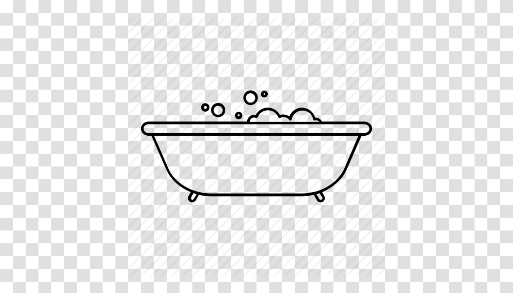 Bath Bathroom Bathtub Bubble Bath Tub Icon, Plant, Drawing Transparent Png