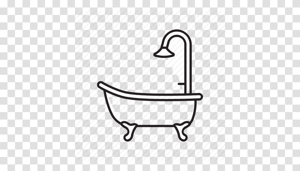 Bath Bathroom Bathtub Clean Hygiene Shower Water Icon, Sink Faucet, Tabletop, Furniture, Architecture Transparent Png