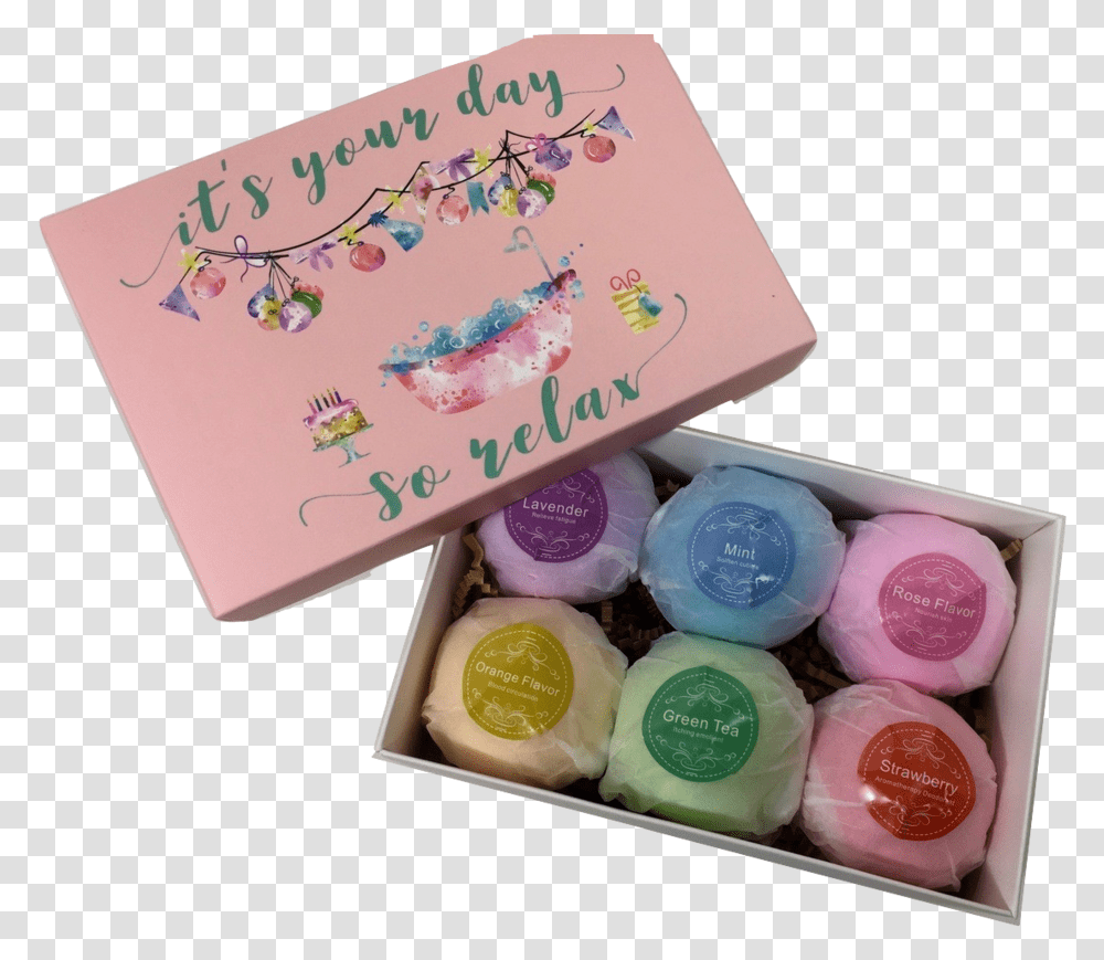 Bath Bomb Set Spa Birthday Gift Basket Box For Her Women Eye Shadow, Food Transparent Png