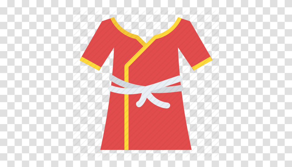 Bath Gown Bathrobe Housecoat Kimono Robe Icon, Apparel, Fashion Transparent Png