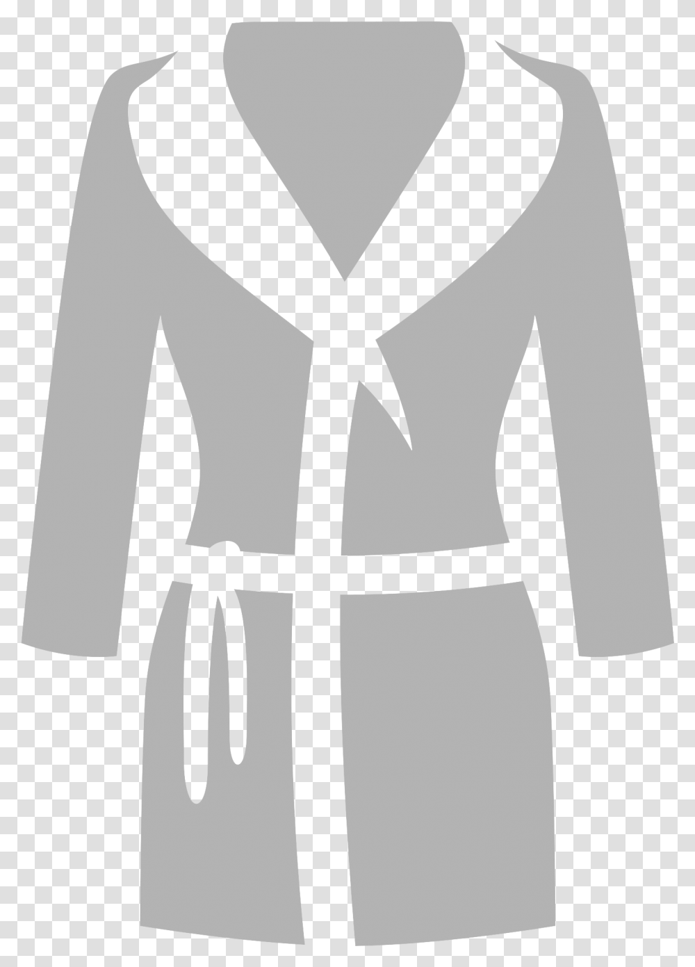 Bathrobe Long Sleeve, Clothing, Apparel, Fashion, Cross Transparent Png