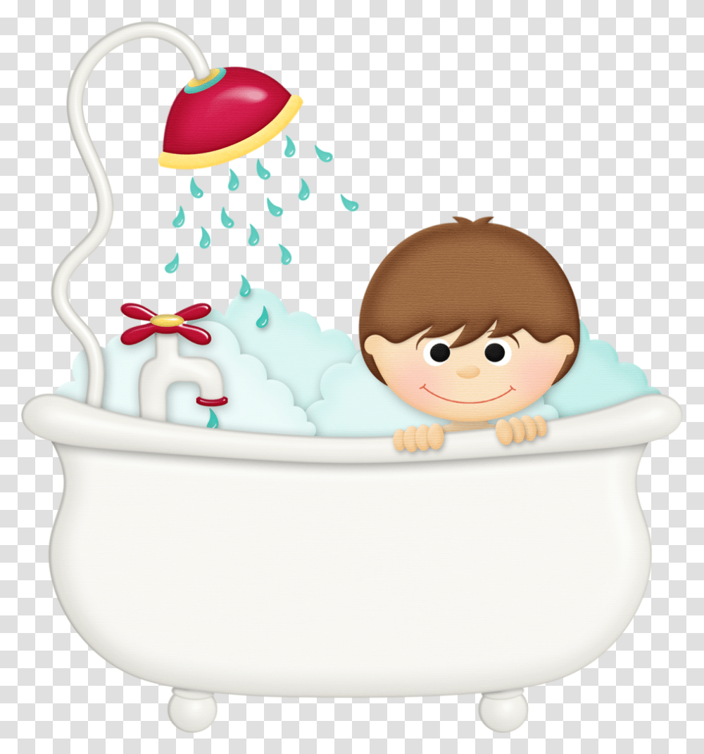 Bathroom Clipart Clip Art Bath Time, Birthday Cake, Dessert, Food, Tub Transparent Png