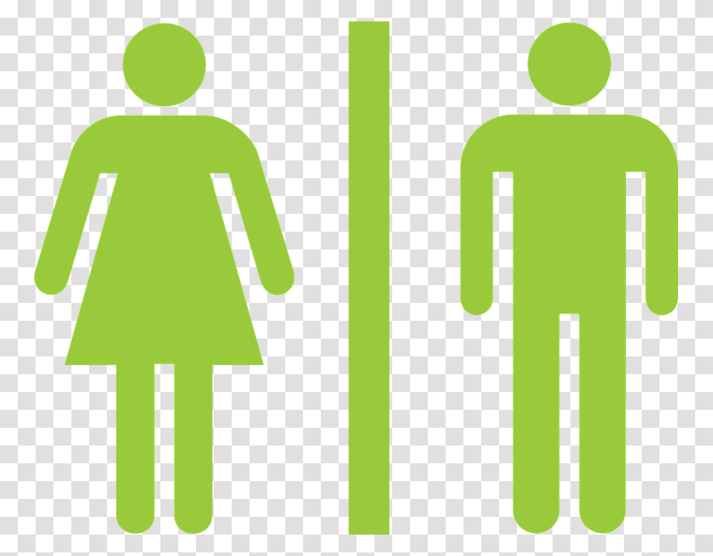 Bathroom Clipart Male Female, Road, Green, Sign Transparent Png