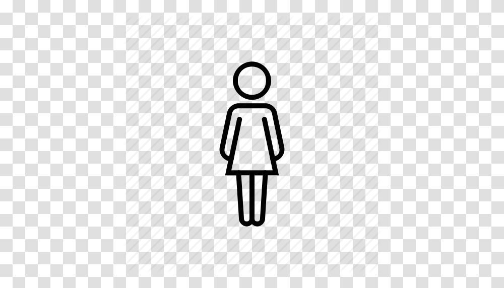 Bathroom Female Flush Sign Toilet Wc Icon, Silhouette, Apparel Transparent Png