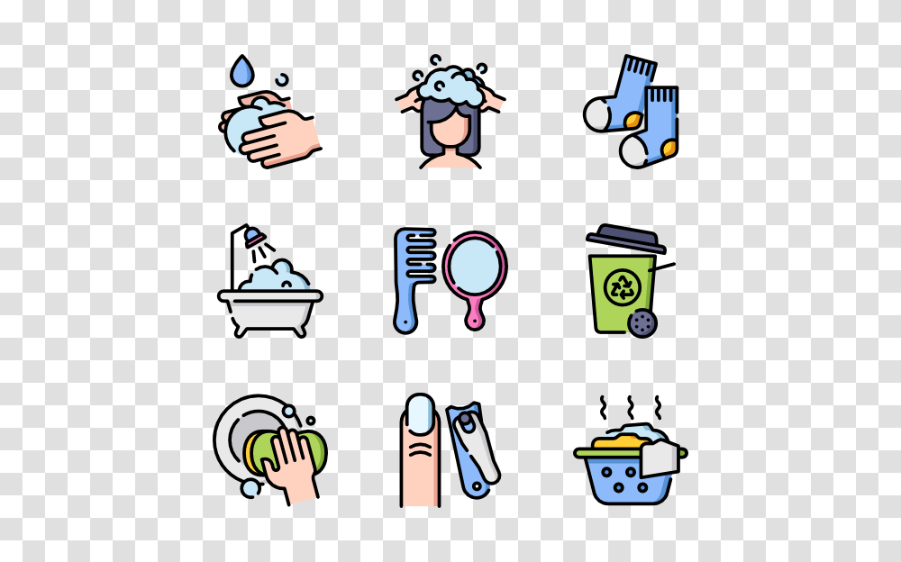 Bathroom Icons, Crowd, Word Transparent Png