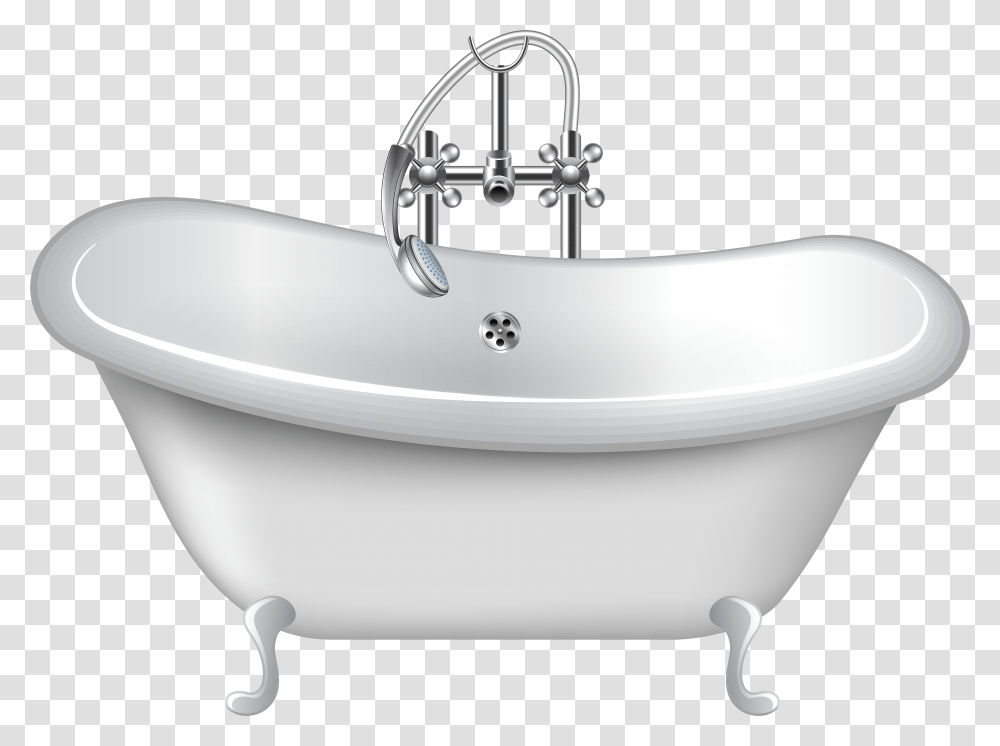 Bathtub Clip Art Bathtub, Sink Faucet Transparent Png