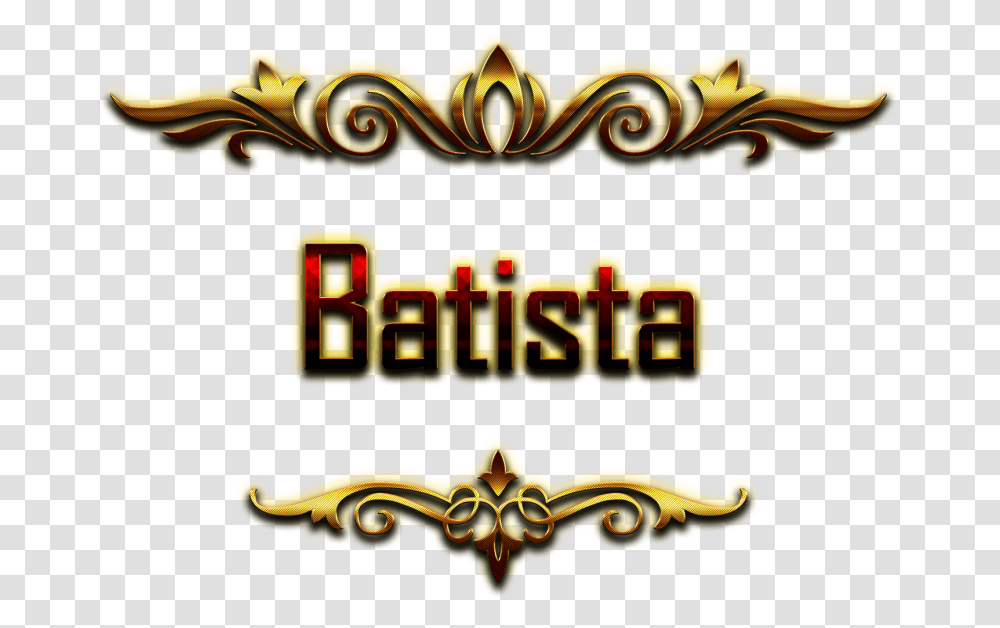 Batista Decorative Name, Emblem, Pillar, Architecture Transparent Png