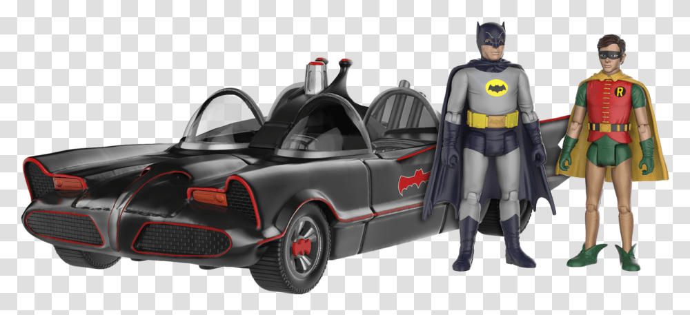 Batman 66 Gets The Action Figure Line It Should Have Decades Funko Batmobile 1966, Sports Car, Vehicle, Transportation, Tire Transparent Png