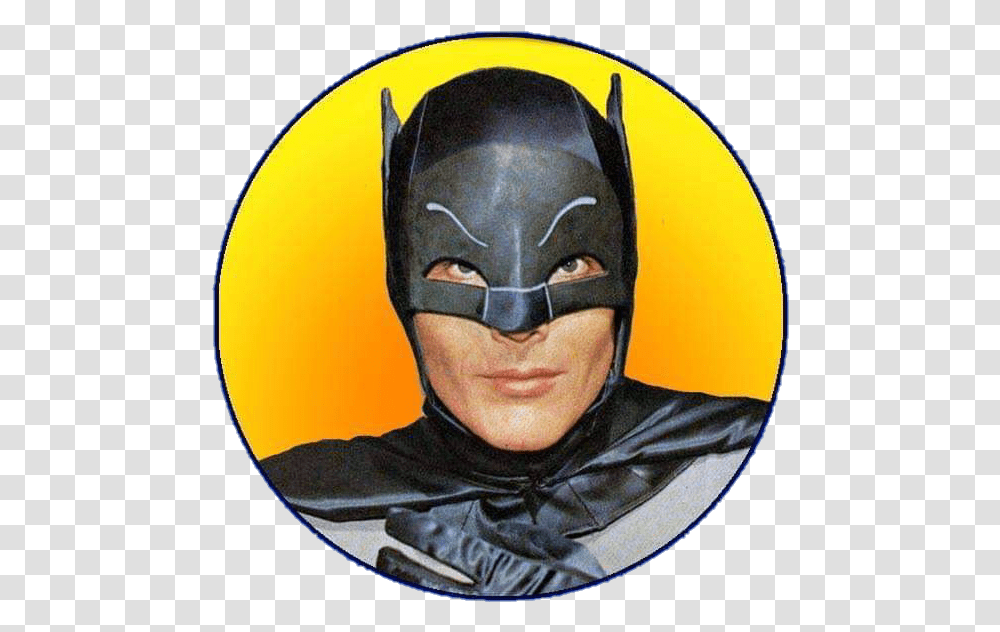 Batman Adamwest Superhero Hero Dc Adam West Adam West, Helmet, Apparel, Logo Transparent Png