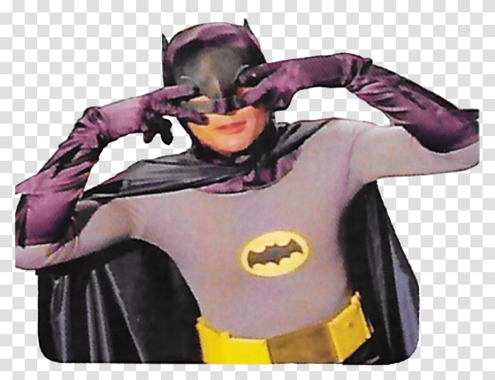 Batman Adamwest Superhero Hero Dc Tv 60s 1960s, Person, Face, Head, Female Transparent Png