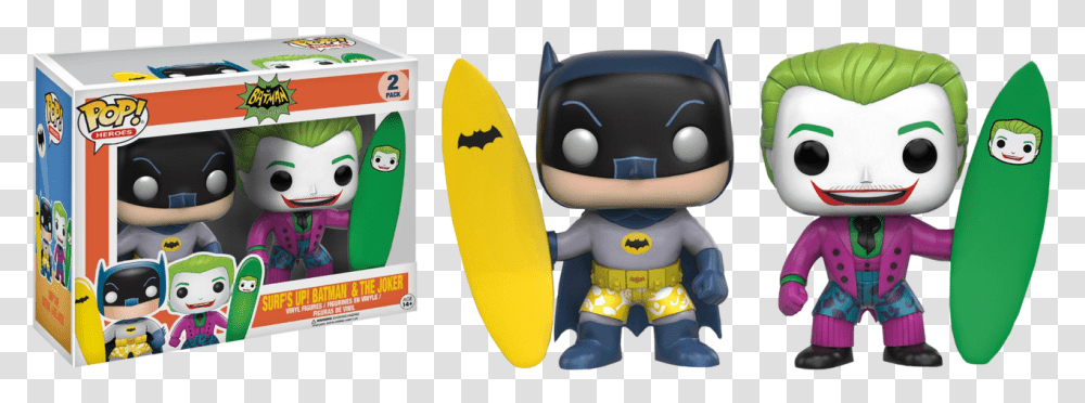 Batman Amp Joker Surfs Up Us Exclusive Pop Vinyl Figure Batman Tv Series Funko Pop, Nature, Outdoors, Sea, Water Transparent Png