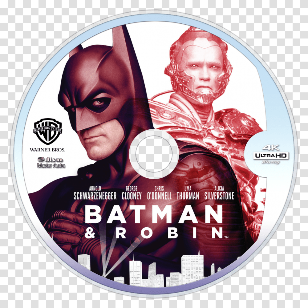 Batman And Robin 4k Blu Ray, Disk, Dvd, Person, Human Transparent Png