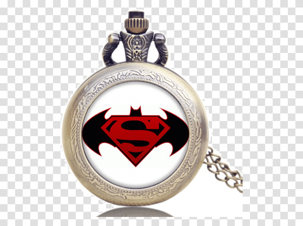 Batman And Superman Pocket Watches Pocket Watch, Wristwatch, Clock Tower, Architecture, Building Transparent Png
