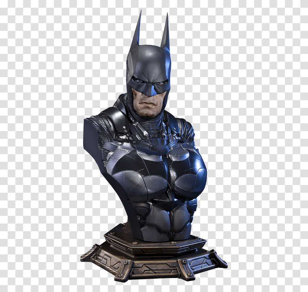 Batman Arkham Knight Bust, Person, Human, Helmet Transparent Png